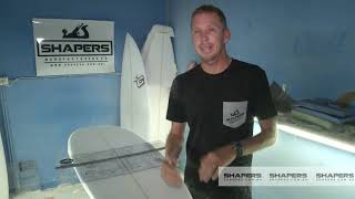 How to Shape a Surfboard  Fin Placements [upl. by Laing297]