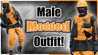 GTA5 I Black amp Orange MALE Outfit Tutorial ORANGE ARMOR JOGGERS amp MORE [upl. by Randolph921]