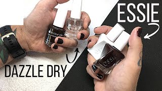 ESSIE Gel Couture vs Dazzle Dry Battle of the Brands REVIEW WEAR TEST amp REMOVAL [upl. by Giovanni449]