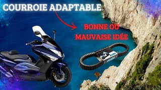 YAMAHA TMAX 500 COURROIE ADAPTABLE  🤔DÉMONTAGE TRANSMISSION SUITE A BRUIT IMPORTANT [upl. by Euqinue640]