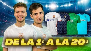 HACEMOS el RANKING de SEGUNDAS EQUIPACIONES de LALIGA 2324 [upl. by Anaib]