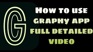 How to use graphy app  graphy app kaise chalaye [upl. by Ekalb]