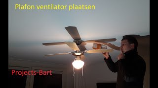 Plafond ventilator instaleren van de Lidel [upl. by Anerb109]