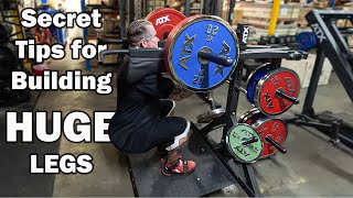 LEE PRIEST Secret Tips for Building HUGE Legs [upl. by Eddy939]