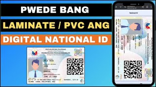 PWEDE BANG LAMINATE OR PVC CARD ANG DIGITAL NATIONAL ID  HR LEAH G [upl. by Wilkey]