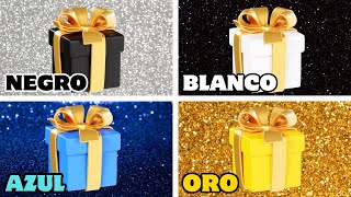 Elige UN Regalo de 4 🎁💙👑🤍🖤 ¡Desafío de 4 Cajas de Regalo  Choose Your Gift [upl. by Eisdnil]