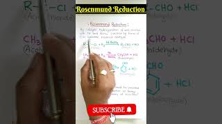 🧑‍🔬 Rosenmund Reduction 🔥🔥🔥 shorts neet iit jeemains boards [upl. by Lorenz]