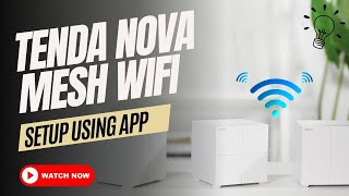 Tenda nova mesh wifi setup using app [upl. by Suiradal883]