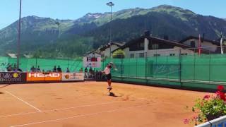 Marko Osmakcic 1998  SUI  2nd serve point  2016 European Junior Tennis Championships U 18 [upl. by Lerrej224]