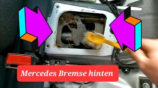 🛑 Mercedes w203 w204 Feststellbremse Parkbremse Handbremse Einstellen Lösen parking Break M271 [upl. by Belva]