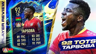 SHOULD YOU DO THE SBC💪🤩 92 TEAM OF THE SEASON TAPSOBA REVIEW FIFA 21 Ultimate Team [upl. by Ernst]