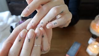 ASMR  natural nail care routine  whisper ZZZZzzzzzz [upl. by Bui]