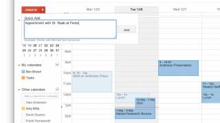 Creating Events in Google Calendar [upl. by Aziza]