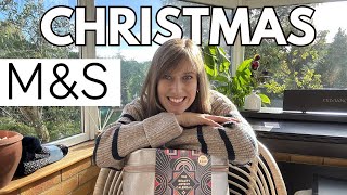 MARKS AND SPENCER CHRISTMAS 🎄 MampS Home Food Gifts 2023  Emily London [upl. by Dorraj]