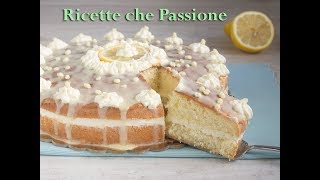 Torta al limone con crema senza cottura  Ricette che Passione [upl. by Haeel]