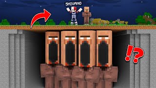 WE FOUND SCARY VILLAGERS UNDERGROUND IN MINECRAFT…😱 [upl. by Negaem305]