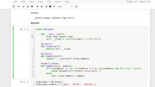 Persistencia y serialización en Python 3 [upl. by Ahras]