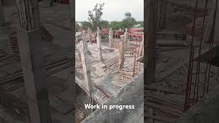 shuttering work in progressconstructionshuttering civilengeenring home house vlog [upl. by Grane]