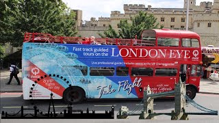 BIG BUS TOUR LONDON  Open Top Sightseeing Tour Vlog Video  HOP ON HOP OFF BUS [upl. by Hseham]