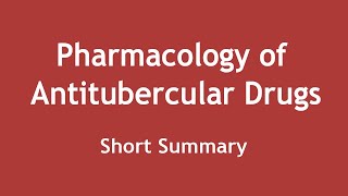 Pharmacology of Antitubercular Drugs Short Summary ENGLISH  Dr Shikha Parmar [upl. by Barris]