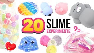 20 NEUE SCHLEIM Experimente 😱Verrückter DIY SLIME SLIME 😍ASMR Deutsch [upl. by Leonidas]