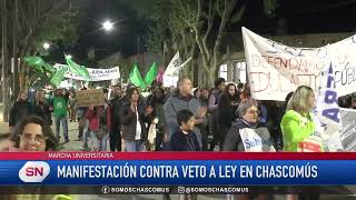 ChascomúsNumerosa marcha en Chascomús en defensa de la educación pública [upl. by Delphine214]