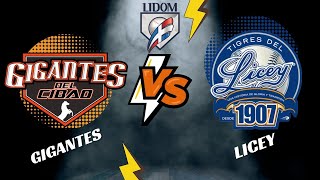 Licey Vs Gigantes Hoy 12012024 Todos contra Todos [upl. by Remas658]