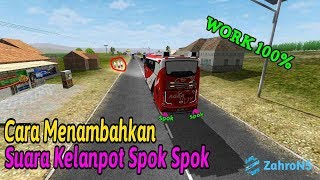 Cara Menambahkan Suara Kenalpot spok spok di game bussid [upl. by Goodman]