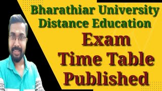 Bharathiar University Distance Education Exam Time Table PublishedKCS Classes [upl. by Ellasal]