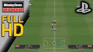 Winning Eleven 2002  FULL HD Gameplay PS1 CLASSICS [upl. by Yelhak]