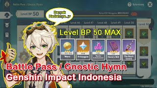 Pertama Kali Buka Battle Pass Gnostic Hymn Genshin Impact  Jangan Pakai PULSA [upl. by Scotney647]