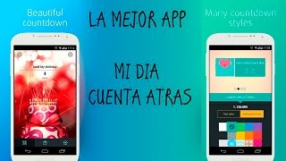 LA MEJOR APP PARA CONTAR DÍAS EN CUENTA REGRESIVA  ANDRODAY  2016 [upl. by Uon]