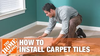 How to Install Carpet Tiles  The Home Depot [upl. by Amak]