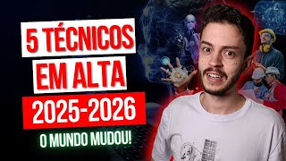 5 CURSOS TÉCNICOS em ALTA para 2025 Salário Alto [upl. by Maurer946]