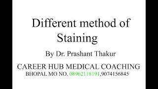 Method of stainingsimple negativeindia ink method impregnation method by Dr Prashant Thakur CH [upl. by Annehcu]