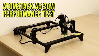 Atomstack A5 20W Laser Engraver Machine Review And inDepth Performance Test [upl. by Stila]