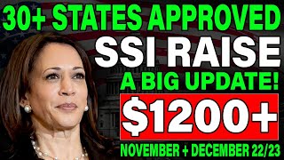 SSI RAISE 1200 IS CONFIRMED  NOVEMBER  DECEMBER  Supplemental Security Income Update 20222023 [upl. by Eidualc]