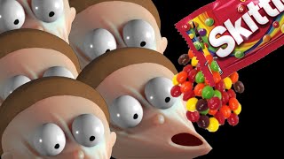 Stretchy Morty wants some skittles but theres lots of him [upl. by Griff451]