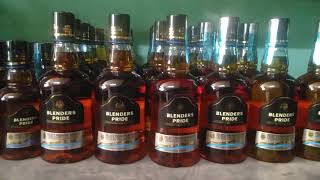 Blenders pride premium Whisky 375ml price 520Alcohol428West bangal India 2024 [upl. by Nit733]