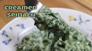 Creamed Spinach  Easy Side Dish Recipe  MOLCS Easy Recipes [upl. by Ailgna]