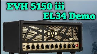 EVH 5150 iii EL34 Demo with and without pedals [upl. by Llecrep]