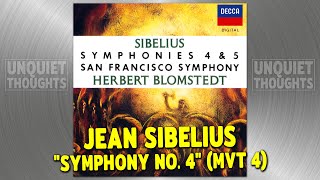 Jean Sibelius quotSymphony No 4  Movement 4quot 1989 Herbert Blomstedt [upl. by Alyek580]