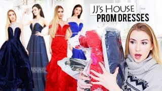 TRYING JJsHOUSE PROM DRESSES [upl. by Ginevra585]