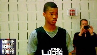 Cassius Stanley is a BIG TIME ATHLETE  John Lucas Middle School Combine  Class of 2018 [upl. by Kelci919]