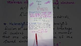 Bond fission Homolytic and heterolytic chemistry cbse icse youtube shortsviral [upl. by Lesser]