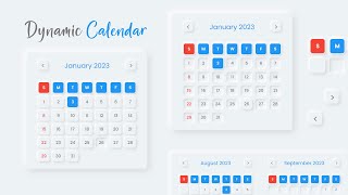 How to Create Event Booking Calendar  HTML CSS [upl. by Yehs654]