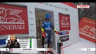 Mikaela Shiffrin 🇺🇸  Kronplatz womens GS Jan 24 2023 1st run sheskis atomic [upl. by Lula]