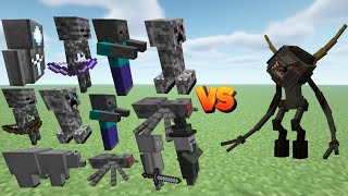 Warden Scape and Run Parasites MOD VS Cavern II MOD in MINECRAFT1VS1 minecraft vs [upl. by Britte463]