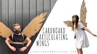 How to make Cardboard Articulating Wings [upl. by Burkhart791]