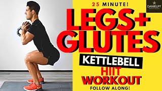 Legs and Glutes “TORTURE” Workout  Kettlebell HIIT WORKOUT [upl. by Annaiel]